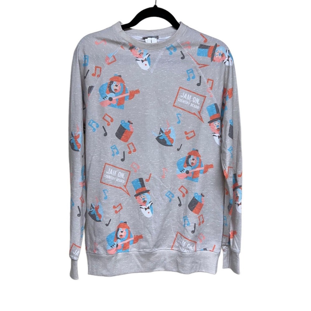 DISNEY Parks JAM ON COUNTRY BEARS Jamboree Pullover Sweatshirt Gray Size S‎